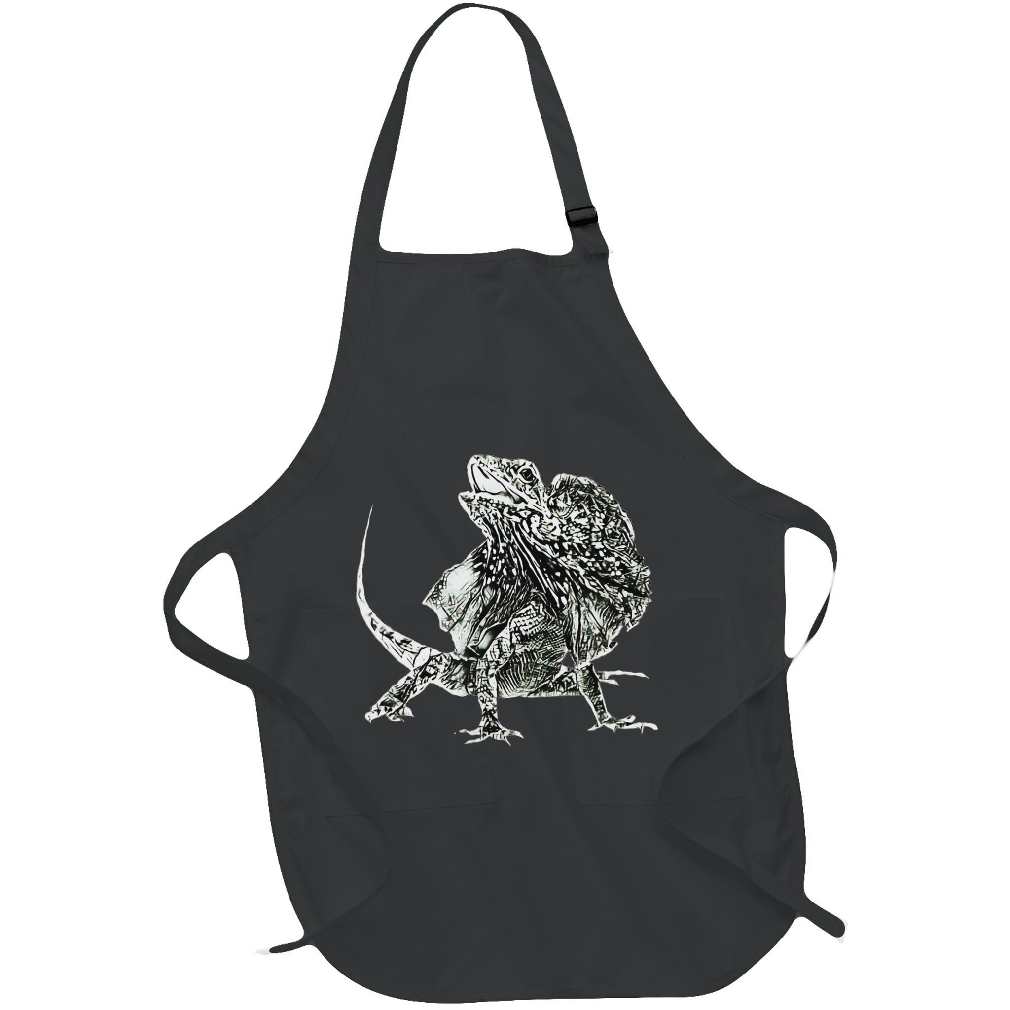Frilled Lizard Terrarium Motif Reptiles Frilled Lizards Apron