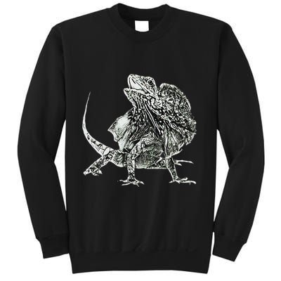 Frilled Lizard Terrarium Motif Reptiles Frilled Lizards Sweatshirt