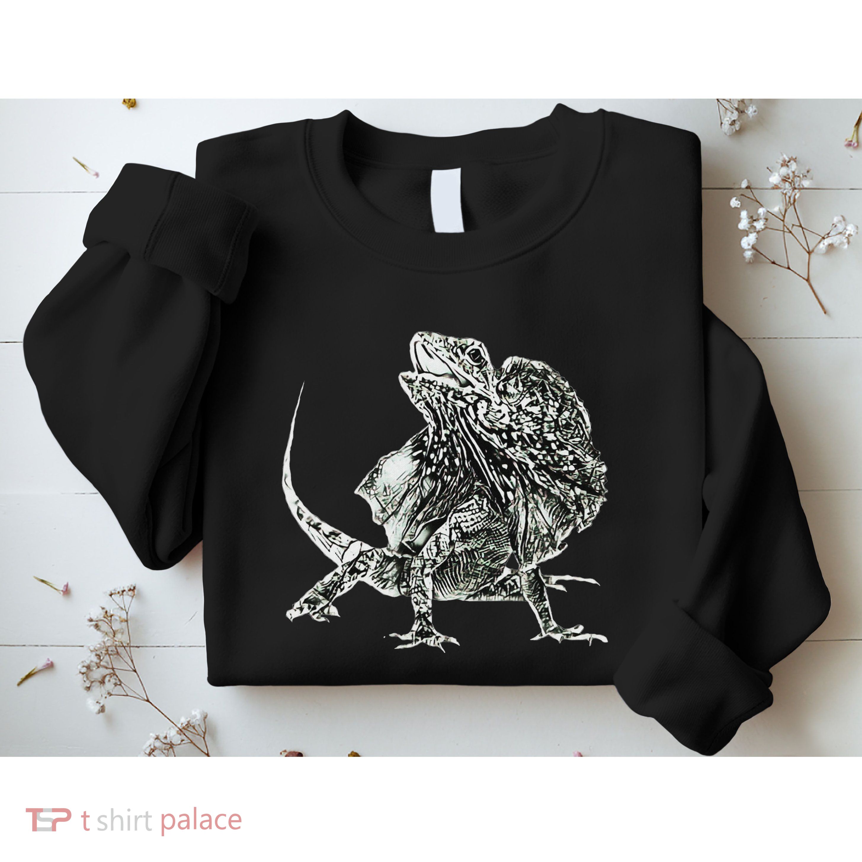 Frilled Lizard Terrarium Motif Reptiles Frilled Lizards Sweatshirt
