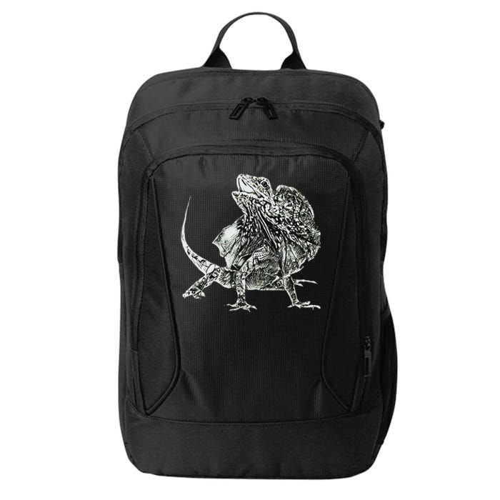 Frilled Lizard Terrarium Motif Reptiles Frilled Lizards City Backpack