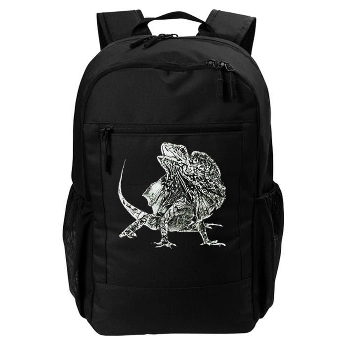 Frilled Lizard Terrarium Motif Reptiles Frilled Lizards Daily Commute Backpack