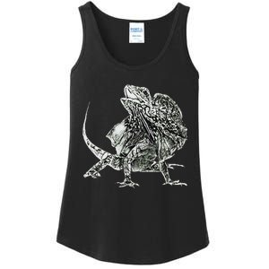 Frilled Lizard Terrarium Motif Reptiles Frilled Lizards Ladies Essential Tank