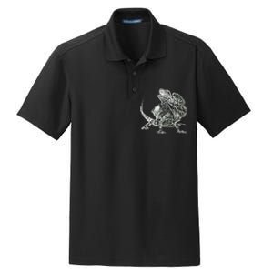 Frilled Lizard Terrarium Motif Reptiles Frilled Lizards Dry Zone Grid Polo