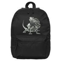 Frilled Lizard Terrarium Motif Reptiles Frilled Lizards 16 in Basic Backpack