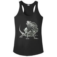 Frilled Lizard Terrarium Motif Reptiles Frilled Lizards Ladies PosiCharge Competitor Racerback Tank