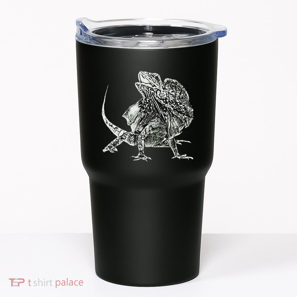 Frilled Lizard Terrarium Motif Reptiles Frilled Lizards Tumbler
