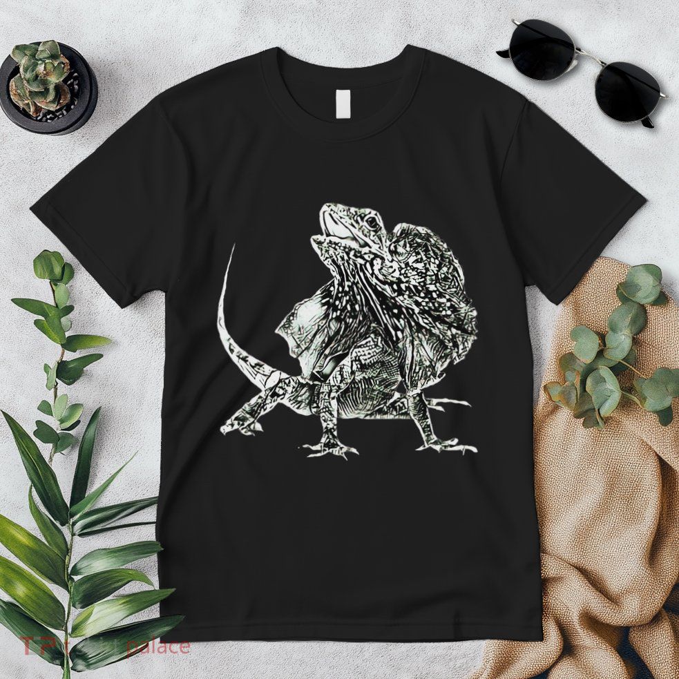 Frilled Lizard Terrarium Motif Reptiles Frilled Lizards Premium T-Shirt