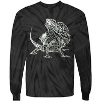 Frilled Lizard Terrarium Motif Reptiles Frilled Lizards Tie-Dye Long Sleeve Shirt