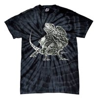 Frilled Lizard Terrarium Motif Reptiles Frilled Lizards Tie-Dye T-Shirt