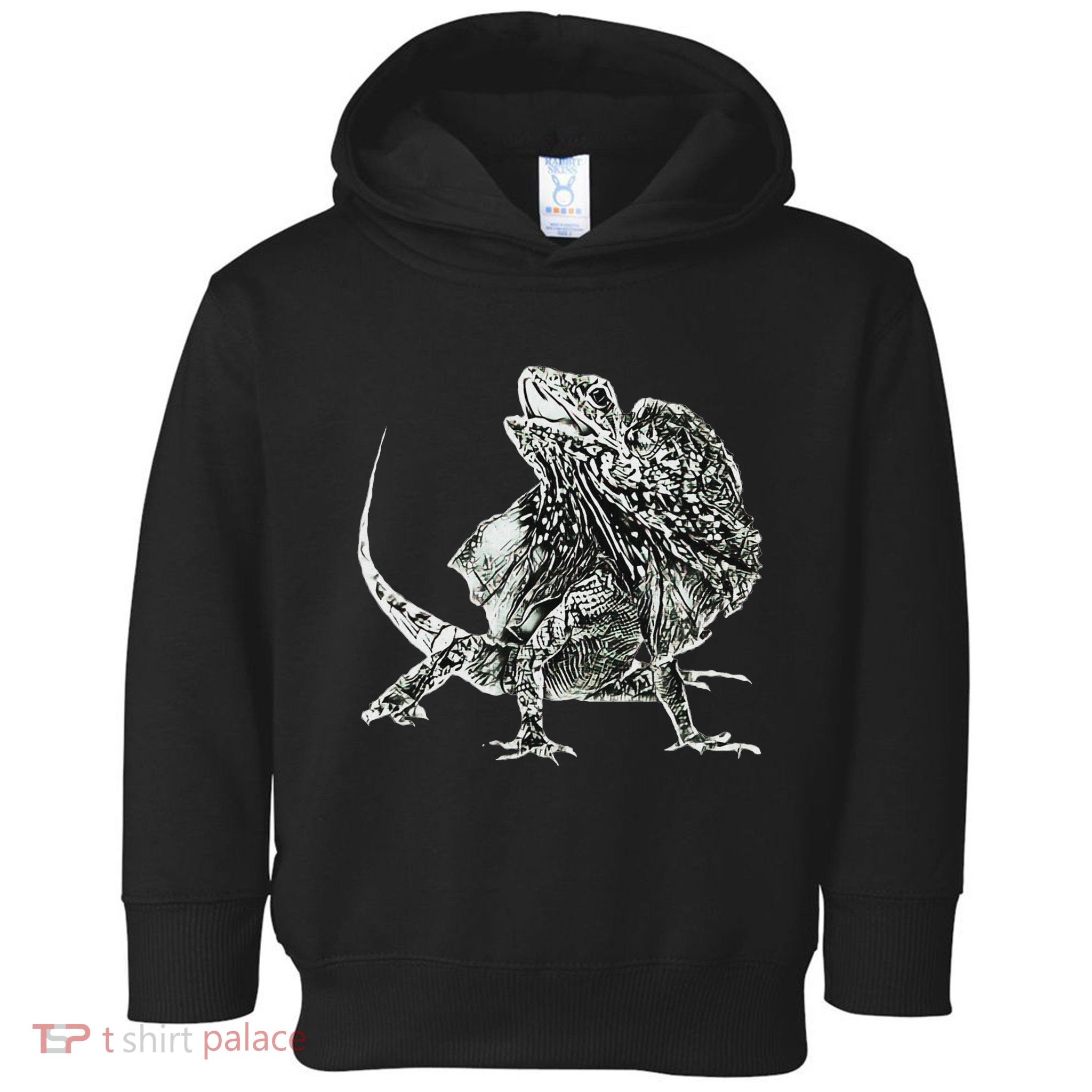 Frilled Lizard Terrarium Motif Reptiles Frilled Lizards Toddler Hoodie