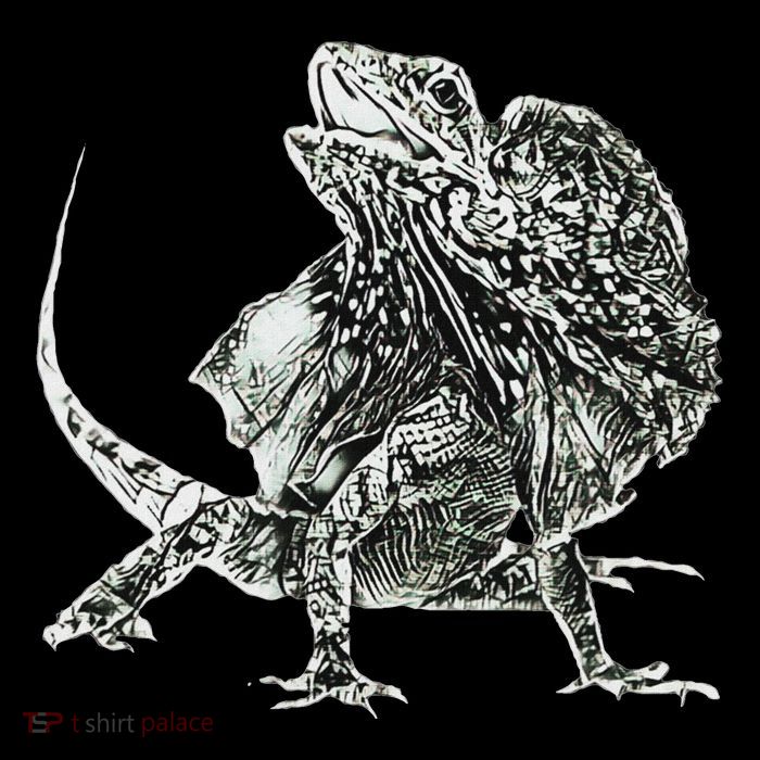 Frilled Lizard Terrarium Motif Reptiles Frilled Lizards Zip Tote Bag
