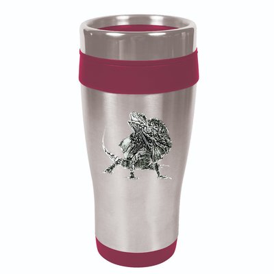 Frilled Lizard Terrarium Motif Reptiles Frilled Lizards 16oz Travel Tumbler