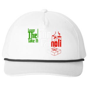 Funny Leave The Gun Take The Cannoli Italian Flag Snapback Five-Panel Rope Hat