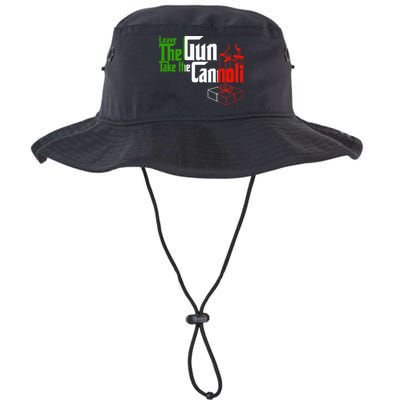 Funny Leave The Gun Take The Cannoli Italian Flag Bucket Hat