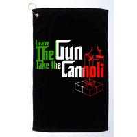 Funny Leave The Gun Take The Cannoli Italian Flag Golf Towel