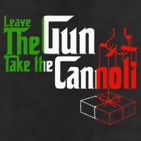 Funny Leave The Gun Take The Cannoli Italian Flag Golf Towel