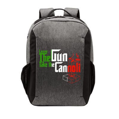 Funny Leave The Gun Take The Cannoli Italian Flag Vector Backpack