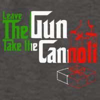 Funny Leave The Gun Take The Cannoli Italian Flag Vector Backpack