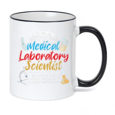 Funny Lab Technologist Medical Laboratory Scientist 11oz Black Color Changing Mug