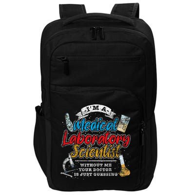 Funny Lab Technologist Medical Laboratory Scientist Impact Tech Backpack