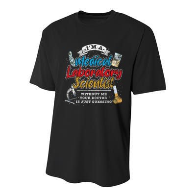 Funny Lab Technologist Medical Laboratory Scientist Youth Performance Sprint T-Shirt
