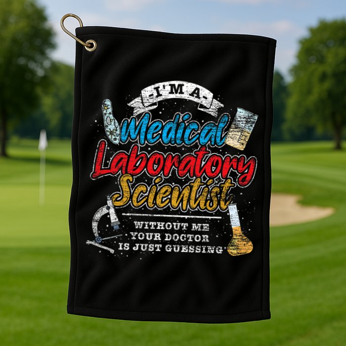 Funny Lab Technologist Medical Laboratory Scientist Golf Towel