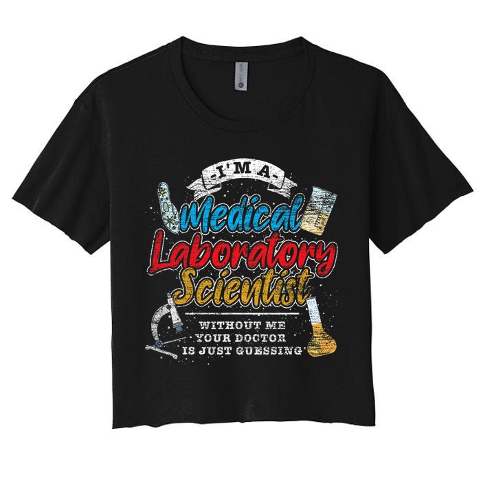 Funny Lab Technologist Medical Laboratory Scientist Crop Top