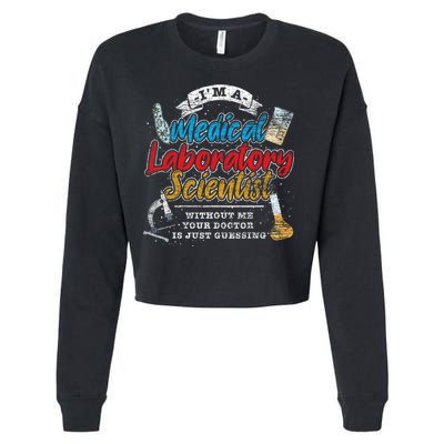 Funny Lab Technologist Medical Laboratory Scientist Cropped Pullover Crew