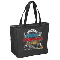Funny Lab Technologist Medical Laboratory Scientist Zip Tote Bag