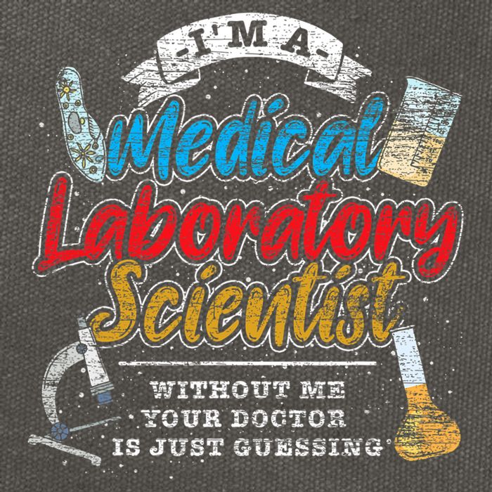 Funny Lab Technologist Medical Laboratory Scientist Cotton Canvas Backpack