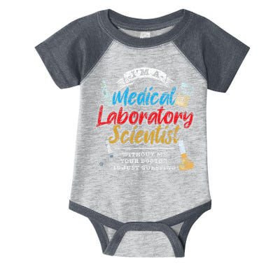 Funny Lab Technologist Medical Laboratory Scientist Infant Baby Jersey Bodysuit