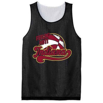 Fever Legend Tamika Wearing Feelin Hot Indiana Mesh Reversible Basketball Jersey Tank