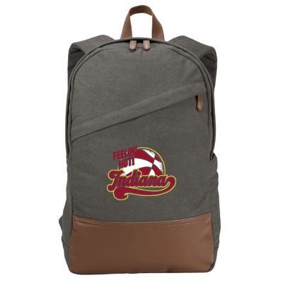 Fever Legend Tamika Wearing Feelin Hot Indiana Cotton Canvas Backpack