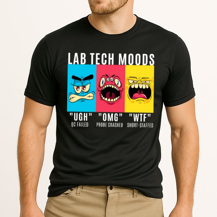 Funny Lab Tech Mood Lab Scientist Lab Week Medical Lab Science Cooling Performance Crew T-Shirt