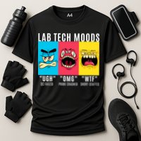 Funny Lab Tech Mood Lab Scientist Lab Week Medical Lab Science Cooling Performance Crew T-Shirt