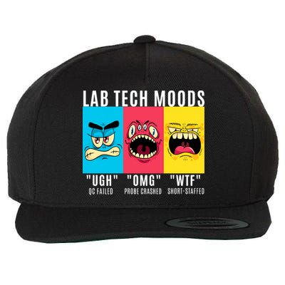 Funny Lab Tech Mood Lab Scientist Lab Week Medical Lab Science Wool Snapback Cap