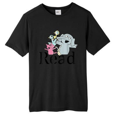 Funny Library Teacher Read Book Club Piggie Elephant Pigeons Tall Fusion ChromaSoft Performance T-Shirt