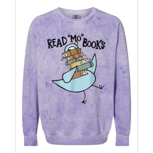 Funny Library Teacher Read Book Club Piggie Elephant Pigeons Colorblast Crewneck Sweatshirt