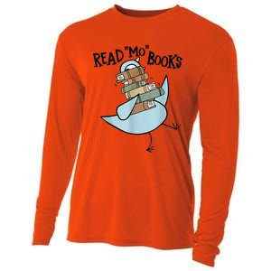 Funny Library Teacher Read Book Club Piggie Elephant Pigeons Cooling Performance Long Sleeve Crew