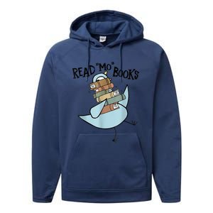 Funny Library Teacher Read Book Club Piggie Elephant Pigeons Performance Fleece Hoodie