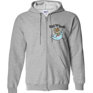 Funny Library Teacher Read Book Club Piggie Elephant Pigeons Full Zip Hoodie