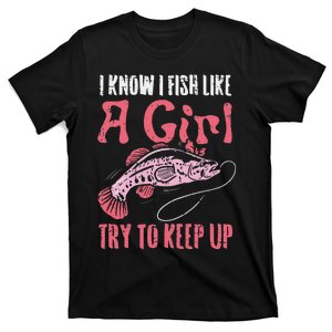 Fish Like Try To Keep Up Cool Fishing Angling T-Shirt