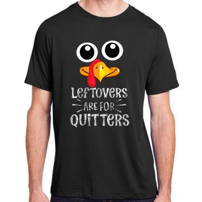 Funny Leftovers Turkey Matching Family Thanksgiving Outfit Adult ChromaSoft Performance T-Shirt