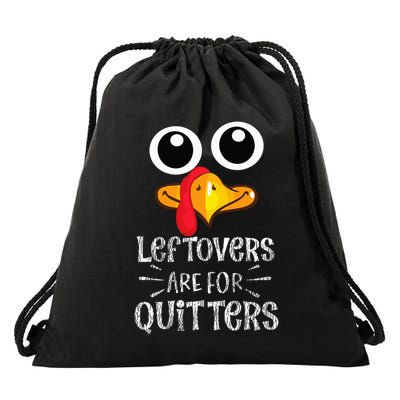 Funny Leftovers Turkey Matching Family Thanksgiving Outfit Drawstring Bag