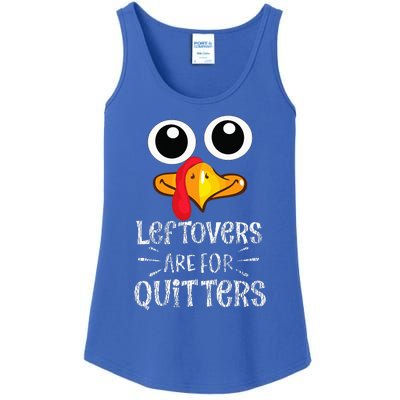 Funny Leftovers Turkey Matching Family Thanksgiving Outfit Ladies Essential Tank