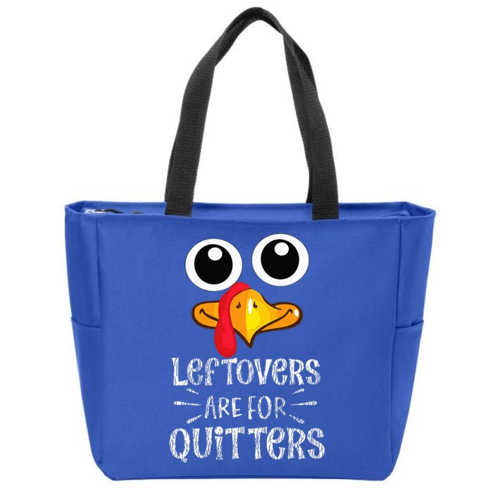 Funny Leftovers Turkey Matching Family Thanksgiving Outfit Zip Tote Bag