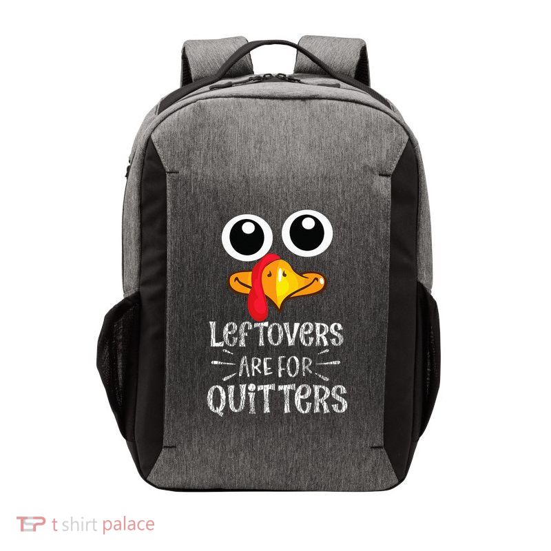 Funny Leftovers Turkey Matching Family Thanksgiving Outfit Vector Backpack