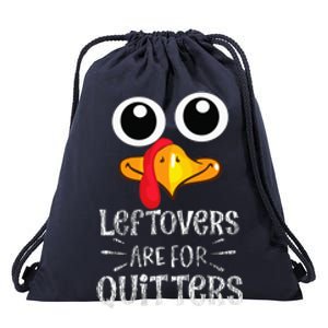 Funny Leftovers Turkey Matching Family Thanksgiving Outfit Drawstring Bag