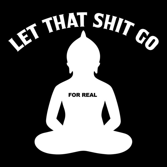 Funny Let That Shit Go For Real Gift 7-Panel Snapback Hat