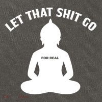 Funny Let That Shit Go For Real Gift Cotton Canvas Backpack
